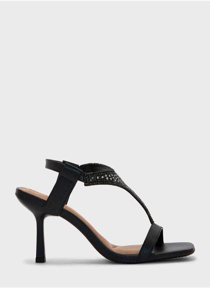 Beira Rio Multi Strap Mid Heel Sandals  - Image 1