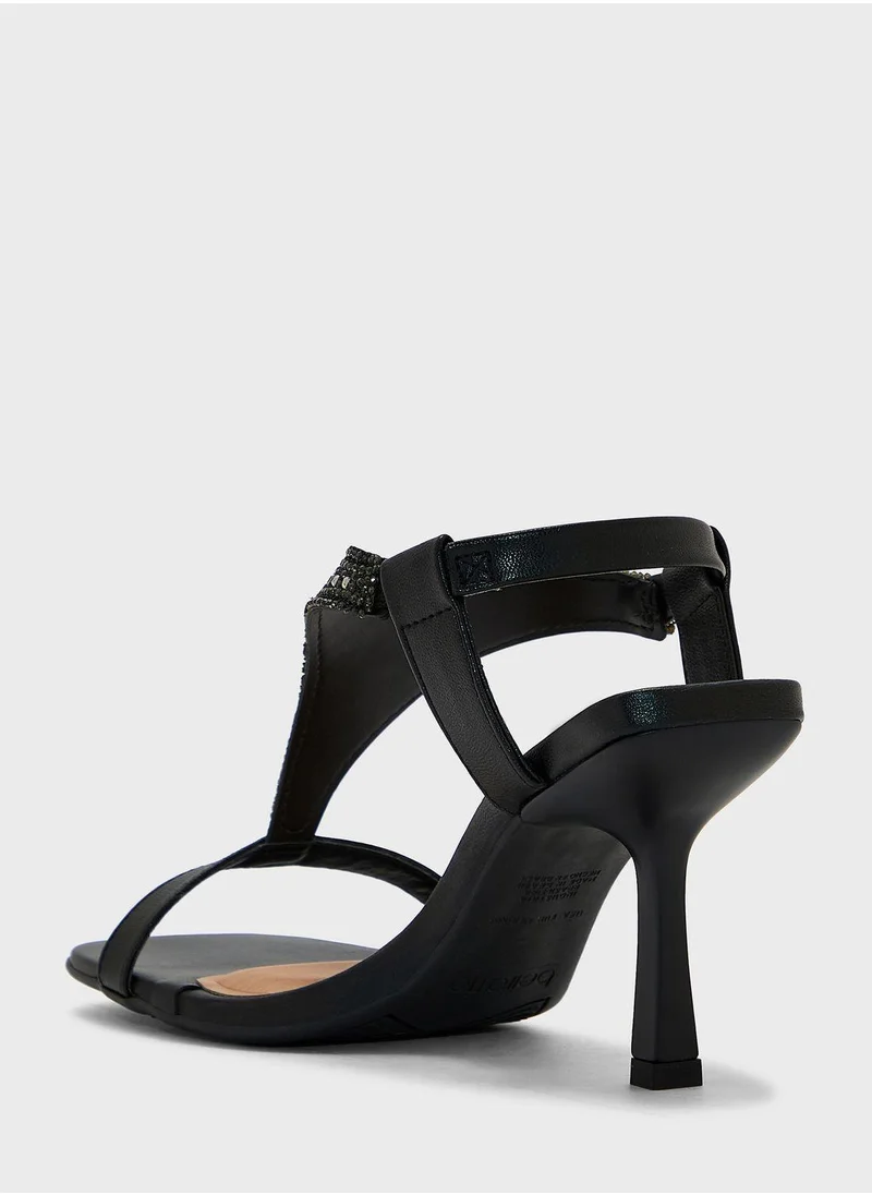 Beira Rio Multi Strap Mid Heel Sandals