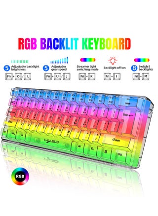 Transparent Gaming Mechanical Keyboard with RGB LED Rainbow Backlit for Windows/MacOS/Android PC Gamers - pzsku/Z7179D1CD90825949F448Z/45/_/1732010811/92b75785-dee2-4a14-a3c2-4aee88501917