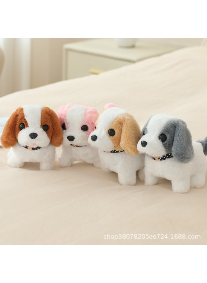 Electronic Pet Electric Dog Will Run Will Call Stall Toys Home Ornaments Animal Dolls Cross-border-Color:White And Gray Saint Bernard-collar-Specifications:Non-opp Bag  - Image 3