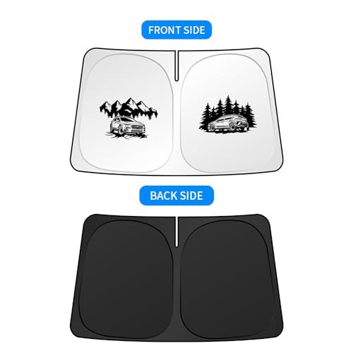 uunonaha Windshield Sunshade Compatible with Subaru Crosstrek Forester Blocks UV Rays Sun Visor Protector Foldable Front Window Sun Shield (Crosstrek) - Image 2