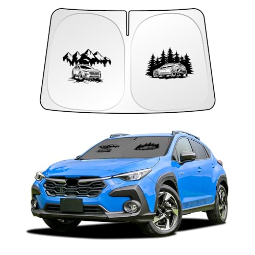 uunonaha Windshield Sunshade Compatible with Subaru Crosstrek Forester Blocks UV Rays Sun Visor Protector Foldable Front Window Sun Shield (Crosstrek) - Image 1