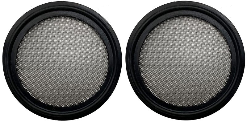 DR.COMPONENT 2" Sanitary Tri-Clamp Gaskets (Pack of 2), Bonded Type Screen (#60 Mesh/ 250 μm) Gaskets, Black EPDM - Image 2