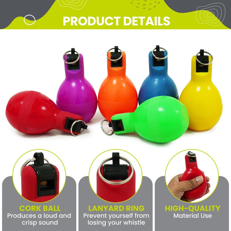 GISCO Hand Whistle for Coaches (Pack of 1) | Color- Red | Outdoor Multi-Purpose Hand Squeeze Whistle | Safety Whistles | High Pitch Trainer Whistle for Basketball, Trekking, Campaign, Hiking - Image 3