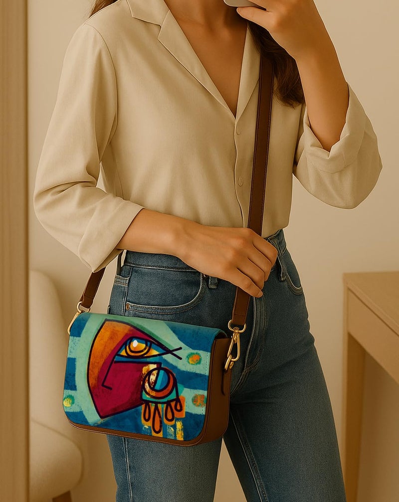 Kalankit Sling Bags for Women | Premium Vegan Leather Sling Bag for Woman with Adjustable Strap | Lightweight Everyday Shoulder Bag & Birthday, Valentine Gift for Her | Tearshift - Image 2