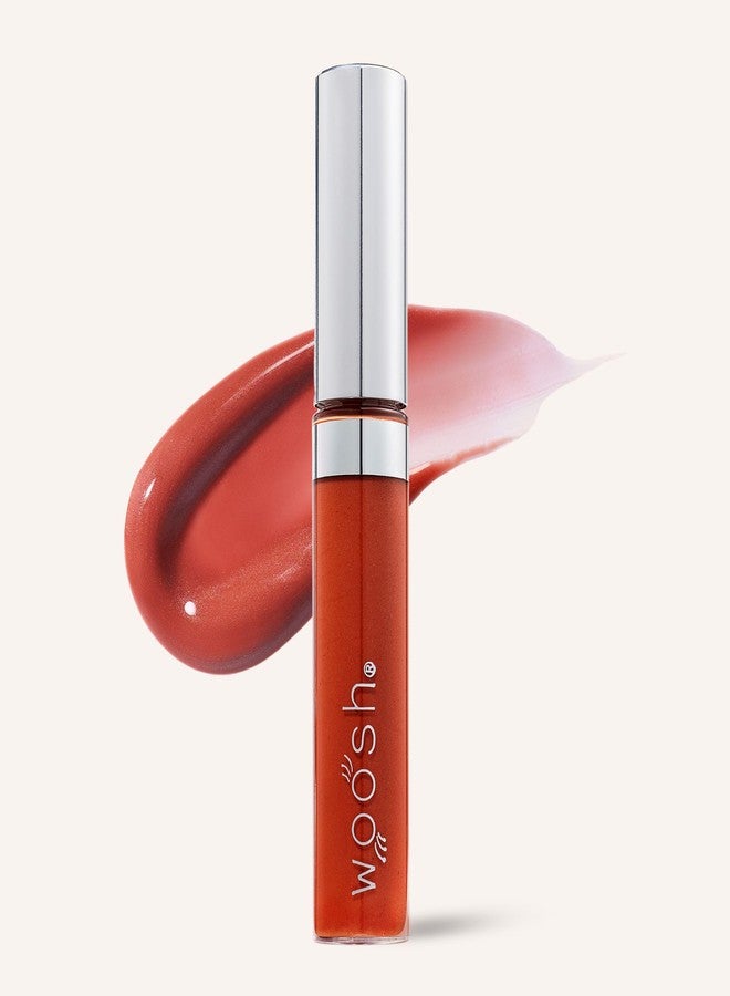 Woosh Beauty, Spin-On Lip Gloss, Hydrating Hyaluronic Acid & Shea Butter, No Fine Lines, Shine Finish, Vegan & Cruelty-Free - Glow - Image 1