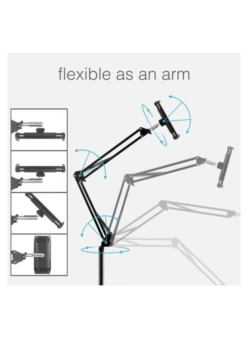 ELTRAZONE Adjustable Floor Tablet Stand – Versatile 360-Degree Rotating Holder for Hands-Free Viewing - Image 3