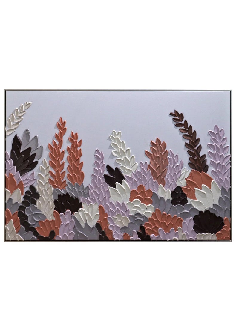 MAAC HOME MAAC Home Floral Elegance 3D Printed Relief Art Abstract Canvas Wall Art - Modern Decorative Wall Décor for Living Room Bedroom Home Decorations  - Image 2