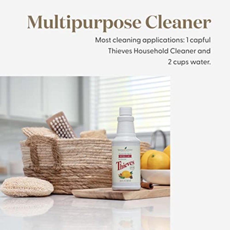 Young Living Thieves Household Cleaner 14.4 oz, Plant-Based All-Purpose Cleaner with Essential Oils, Safe for Floors, Mirrors, Carpets & Pet Areas - Image 3
