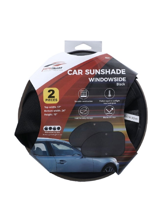أوتو سمارت المظلة الشمسية جامبو للسيارة، مكونة من قطعتين من طرازباللون الاسود 24 x 2.016 x 23.4 سم 40804 - Image 3