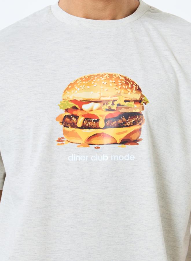 Styli Graphic Print T-Shirt and Solid Shorts Set - Image 3