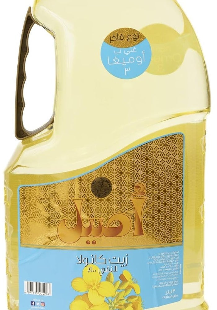 Aseel زيت كانولا نقي 100% من أصيل، 3 لترات - Image 2