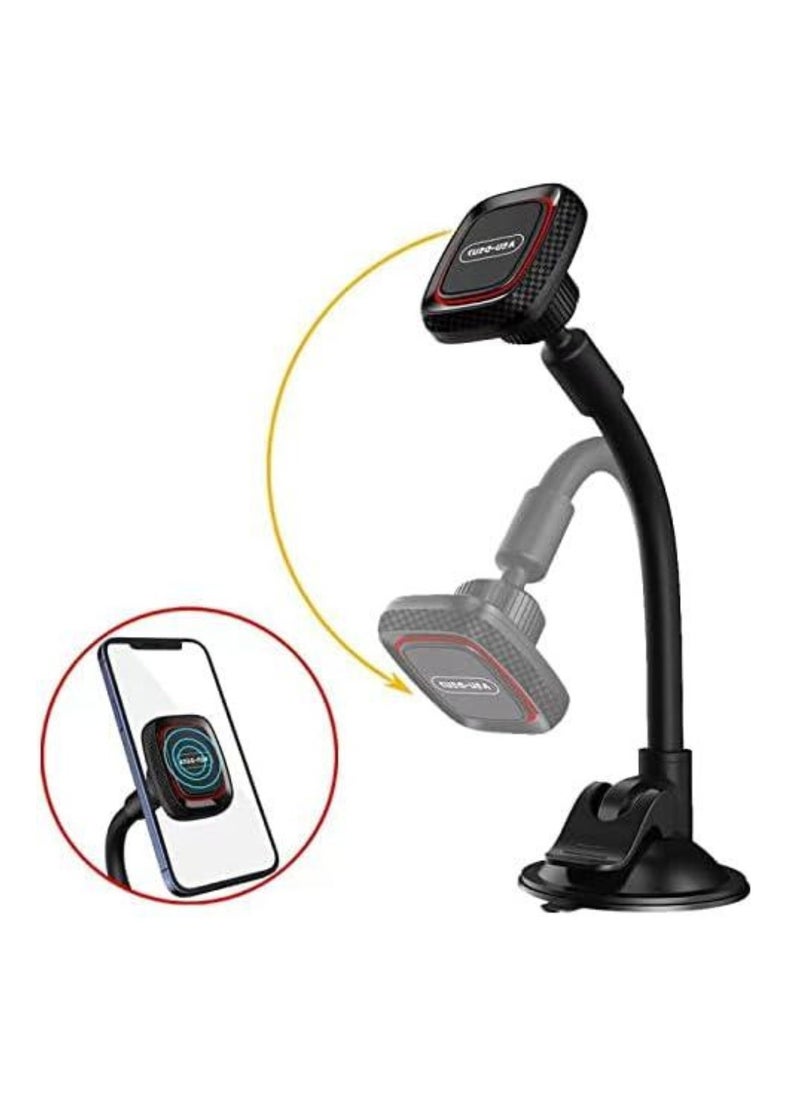 VEN-DENS Magnetic Car Phone Mount – Windshield Holder with Powerful Suction Cup & Flexible Gooseneck Arm – Universal Fit for iPhone 14 Series & All Smartphones – Hands-Free, Secure Navigation for Safer Driving  - Image 2