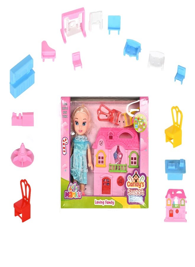 DISILA TRADERS Multi Functional Interactive Toy Set for Kids Role Play Early Learning Educational Play Kit with Bright Colors Creative Fun Toy (Doll House) - Image 2