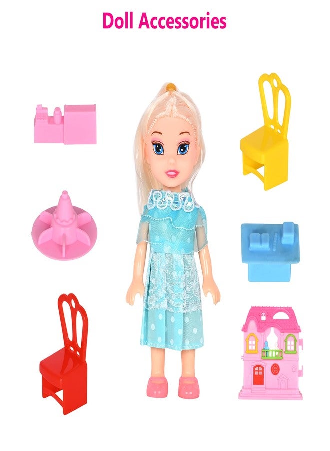 DISILA TRADERS Multi Functional Interactive Toy Set for Kids Role Play Early Learning Educational Play Kit with Bright Colors Creative Fun Toy (Doll House) - Image 3