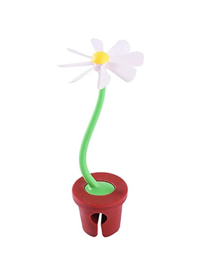 Generic 1 PCS Little Daisy Flower Lid Raised Spill Preventer Creative Steam Powered Self Rotating Kitchen Gadget  - Image 1