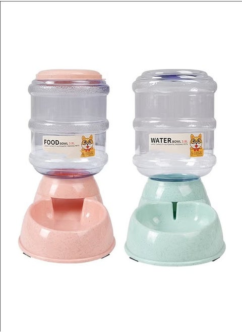Automatic Cat Feeder Automatic Dog Feeder Pet Food Container Pet Dry Food Dispenser Dog Food Bowl Cat Drinking Water Fountains Kitten Food Feeder, Feeder and Water Feeder