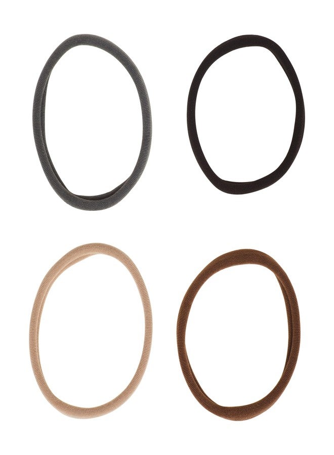 Goody Ouchless Seamless Hair Elastics, 10 Ct, Neutral Tones, Damage-Free Gentle Hold Ties, No Snag or Pull, For All Occasions, Chic Styling Accessories for Women & Men, All Hair Types - Image 2