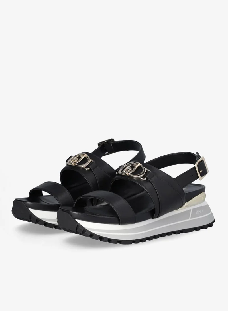 ليو جو صندل جلدي بكعب سميك