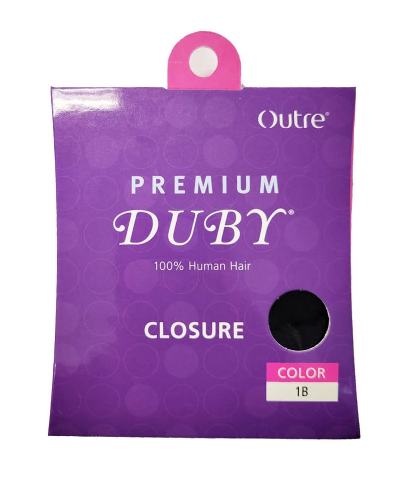 Outre 100 Human Hair Premium DUBY CLOSURE 1B Off Black