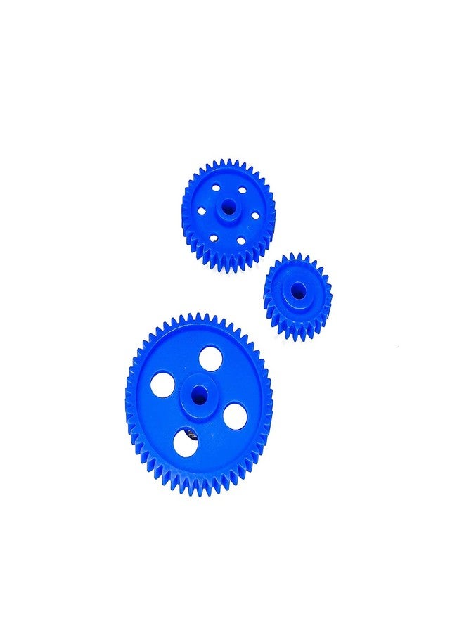 Electronicspices Electronic Spices Blue Plastic Gear Wheel Set for DC Motors for DIY Model Toy & School Project Accessories (Pack of 3) - Image 5