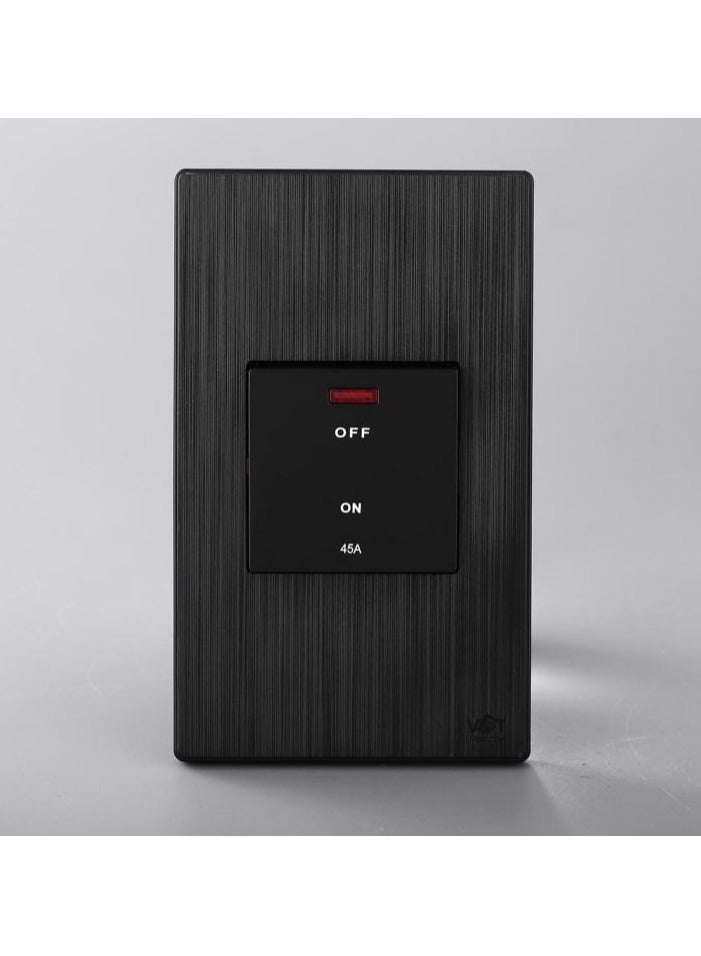 فولتكس مفتاح مكيف 45 امبير بيانو 7×14 أسود - Image 1