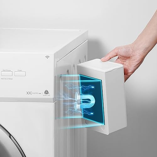 SUBEKYU Magnetic Dryer Sheet Holder for Laundry Room, Dryer Sheet Container,Dryer Sheet Dispenser,Wall Dryer Sheet Box for Laundry Organization and Storage,Plastic Fabric Sheet Holder with Lid,White - Image 5
