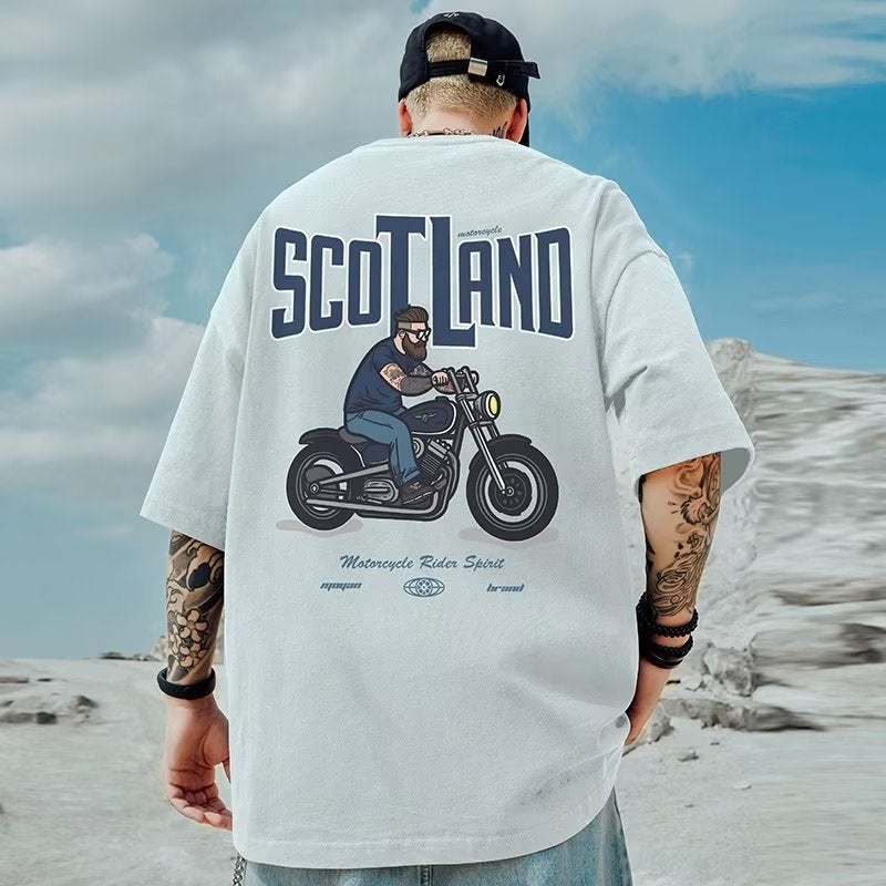 Street Cartoon Trendy Brand Short-Sleeved Men'S Ins Trendy Couple'S Plus Size Plus Plus Size Loose Half-Sleeved T-Shirt - Image 1
