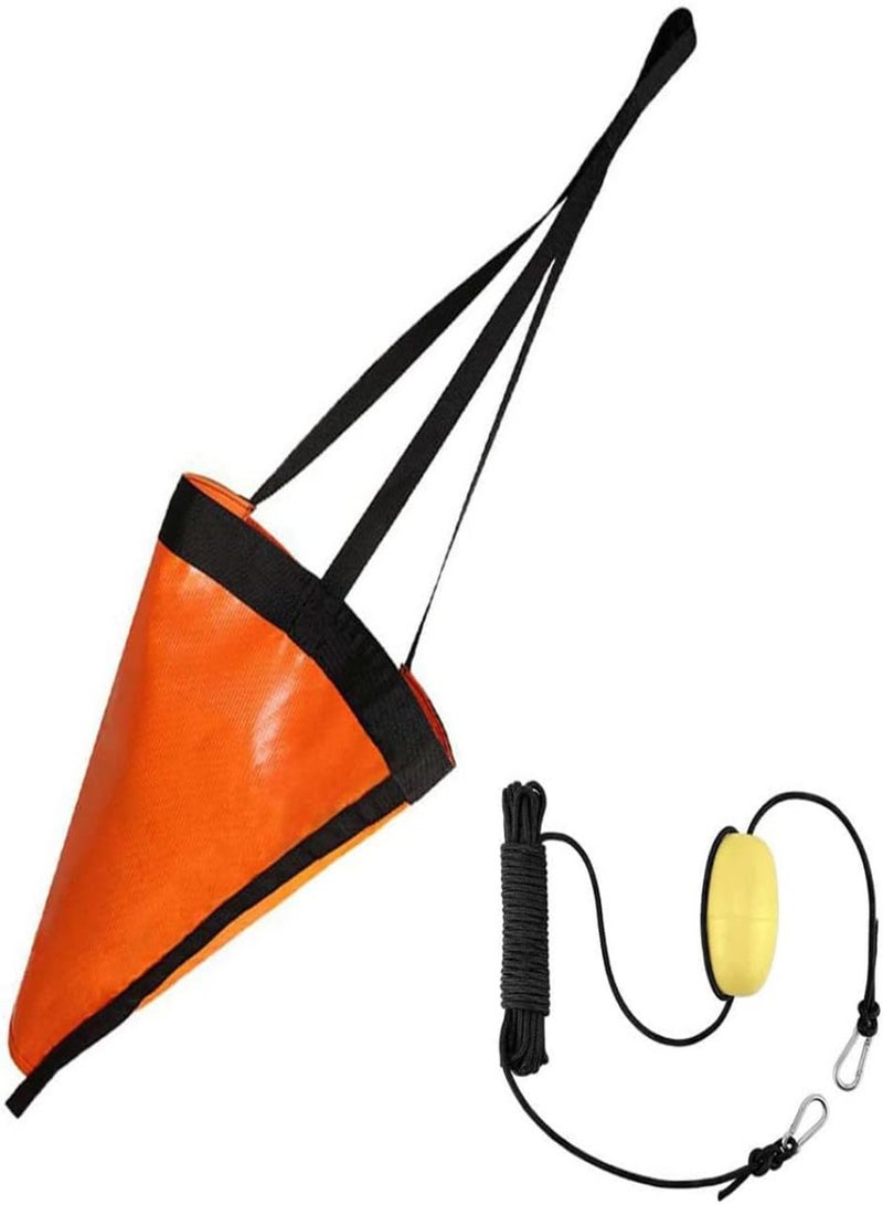 GGOOT Drift Sock with Harness Boat Anchors Buoy Sea Anchor Ocean Anglers Fishing Drogue for Kayak Boat 18 inch - Image 1