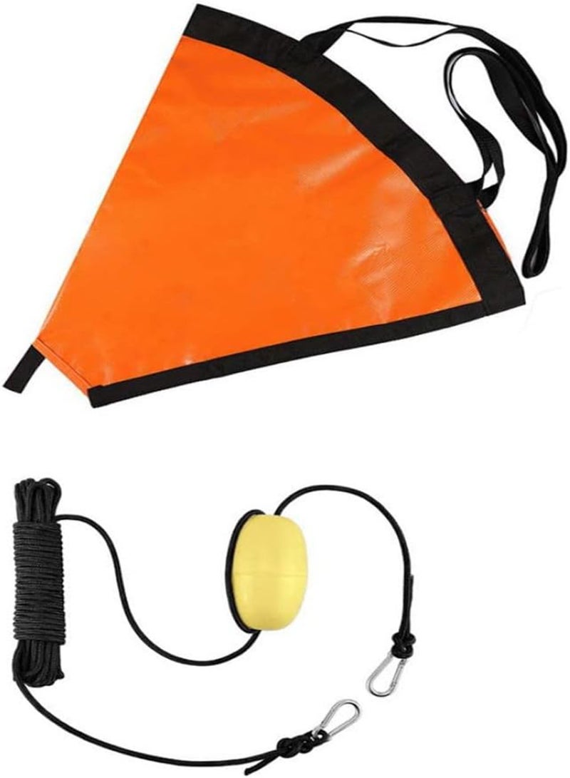 GGOOT Drift Sock with Harness Boat Anchors Buoy Sea Anchor Ocean Anglers Fishing Drogue for Kayak Boat 18 inch - Image 4