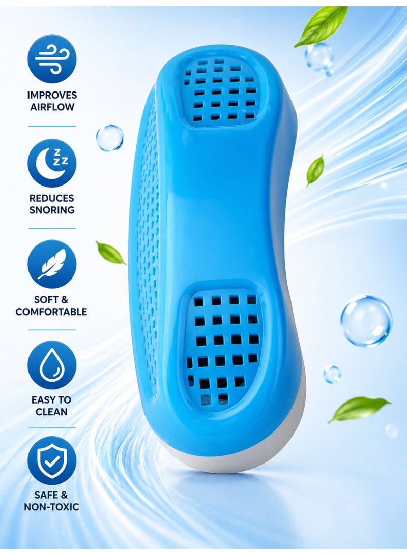 vsell24 Anti-Snoring Nasal Dilator with Air Filter Vent – Reusable Nose Clip for Easy Breathing, Snore Reduction & Sleep Support - Image 1