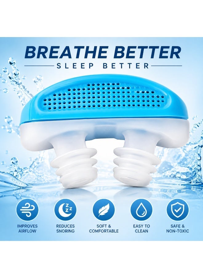 vsell24 Anti-Snoring Nasal Dilator with Air Filter Vent – Reusable Nose Clip for Easy Breathing, Snore Reduction & Sleep Support - Image 3