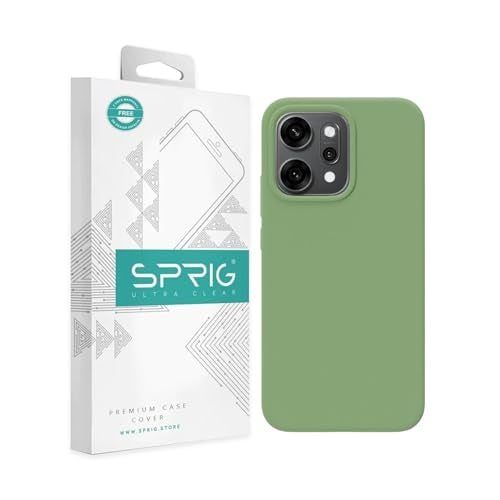 SPRIG Compatible with Oppo Reno 14 Premium SilkTone Back Cover Drop Tested Shock Proof Mobile Case for Men, Women, Boys and Girls with Camera Protection (Mint Green) - Image 1