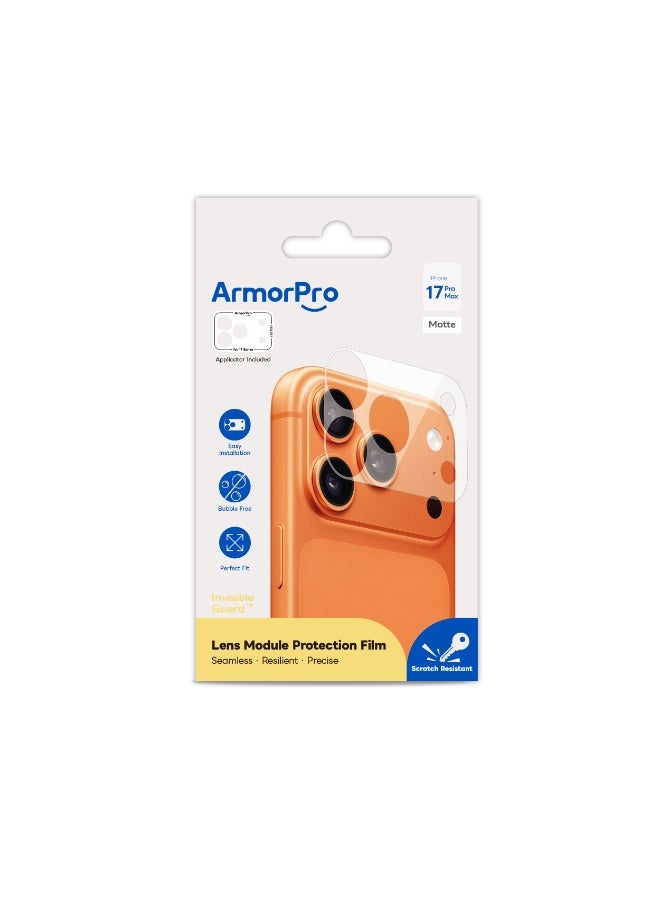 ArmorPro iPhone 17 Pro Max Lens Protection Film Clear - Image 2