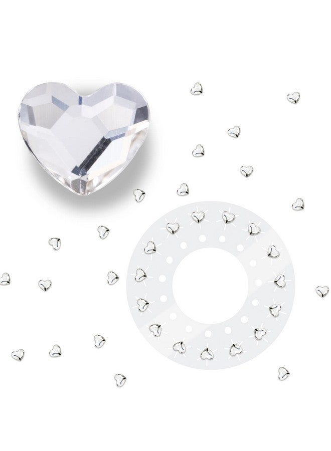 Blinger blinger Crystal Refill Pack | 5 Discs - 75 Precision-Cut Glass Crystals | Styling Tool not included | Crystal Hearts 6 mm - Image 1
