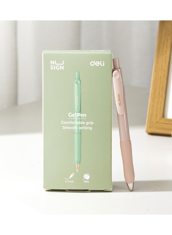 Deli NS576 Gel Pen – Conical Tip Black Ink – Lightweight Design for Smooth Daily Writing – Perfect for School, Office, or Journaling - Image 5