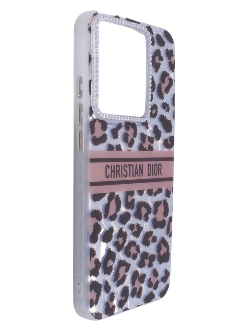 Dior Plastic Back Cover with Strass For Oppo Reno 13 Pro - CHRISTIAN DIOR LOGO - Image 2