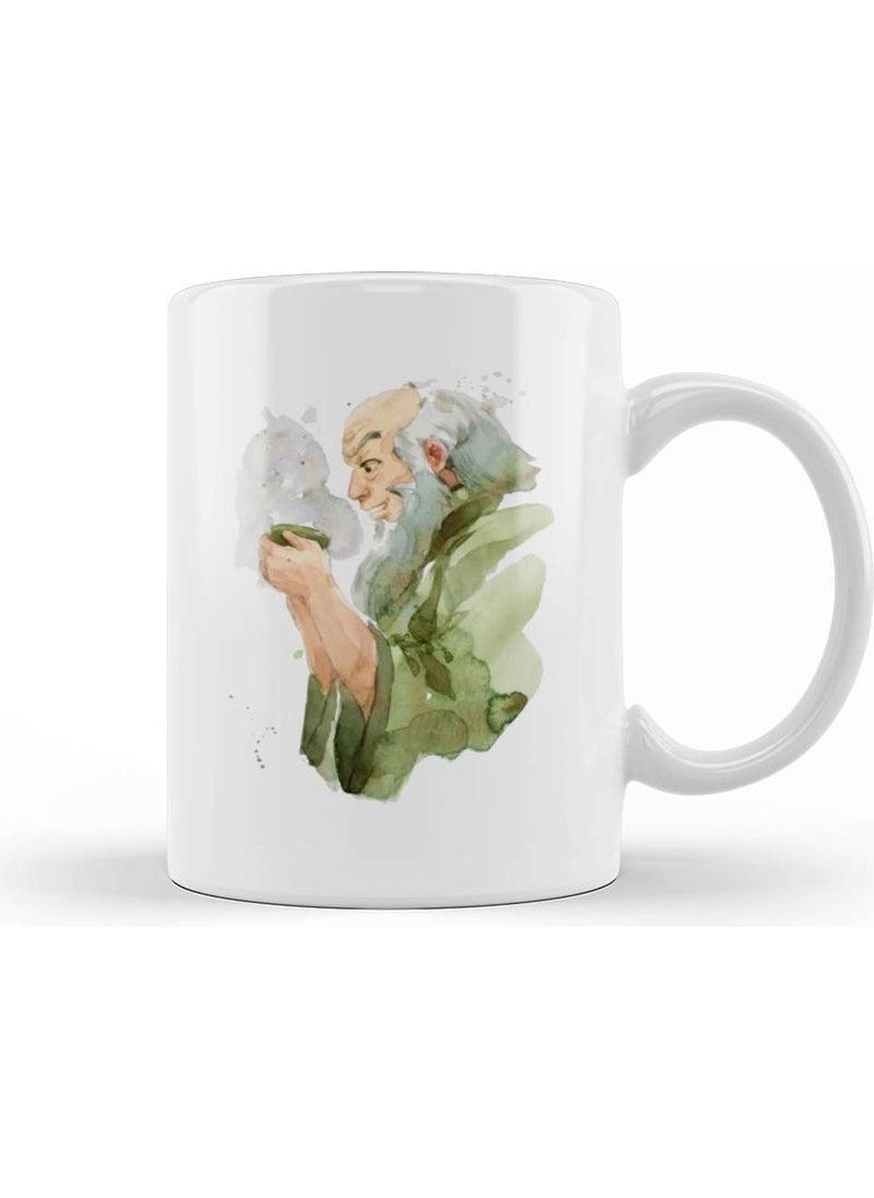 Baskı Dükkanı - Print Shop Avatar Uncle Iroh Tea Mug Porcelain - Image 1