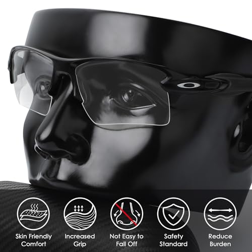 BLAZERBUCK Replacement Nose Pads Nose Piece for Oakley Flak 2.0/Flak 2.0 XL/Flak 2.0 Asian Fit/Flak XS/Flak XXS Sunglasses - Black - Image 4