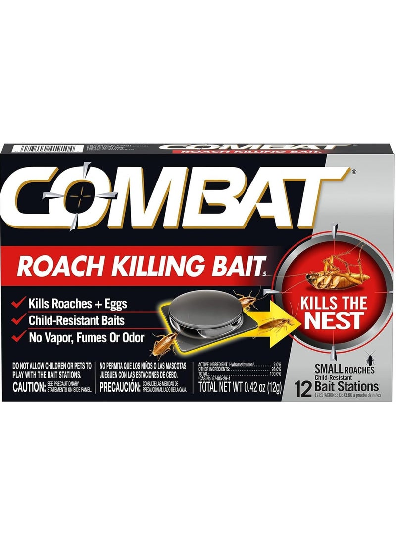 Combat 12-Piece Roach Killing Bait Stations  - Image 1