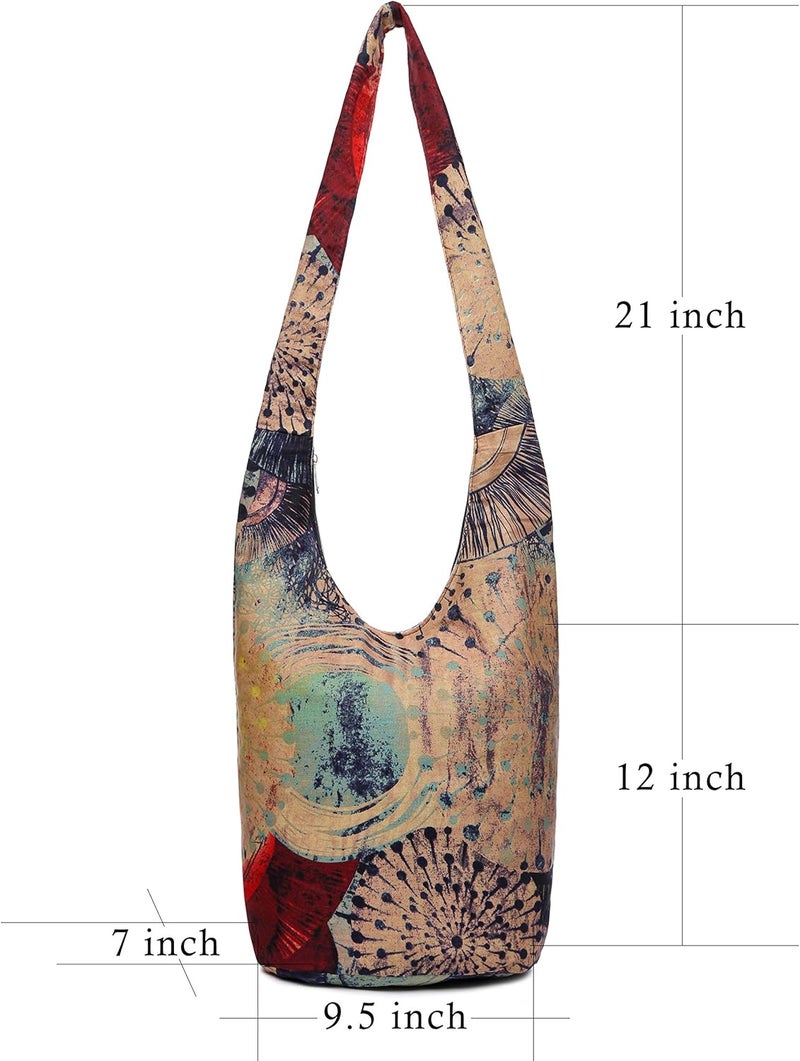 Coton Pose Women Shoulder Handbags Fashion canvas Hippie Crossbody Bags Bohemian Animal Prints Hobo Bags - Image 3