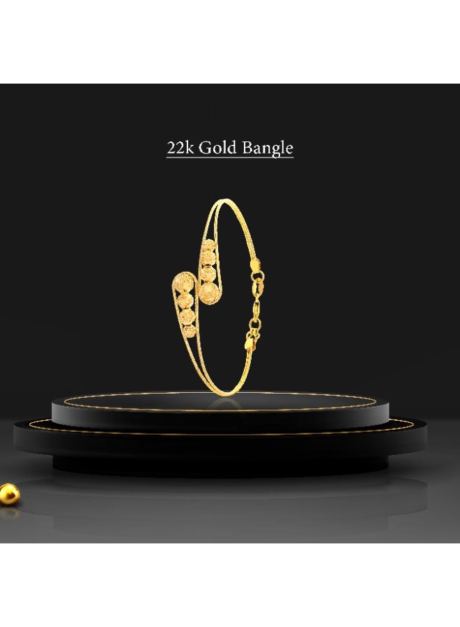 BAFLEH JEWELLERY Timeless Elegance: 22K Yellow Gold Bangles with Classic Shine  - Image 4