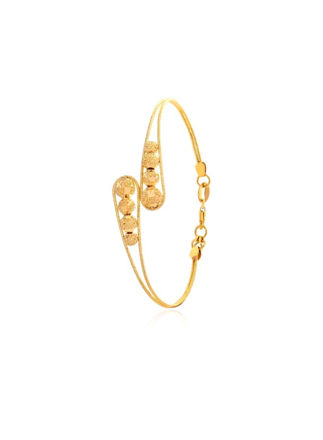 BAFLEH JEWELLERY Timeless Elegance: 22K Yellow Gold Bangles with Classic Shine  - Image 2