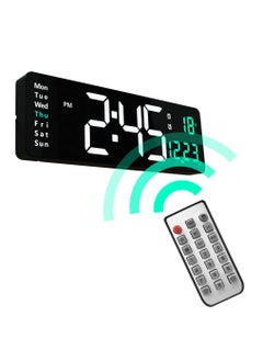 Digital Wall Clock,16 Inch Large Digital Wall Clock, Large Display with Remote Control,Automatic Brightness Digital Alarm Clock with Indoor Temperature,Date,Week - pzsku/Z717BD8BFE0F34382FC15Z/45/_/1708227130/99f9cae1-985b-42c7-898a-7b77d84a50fa