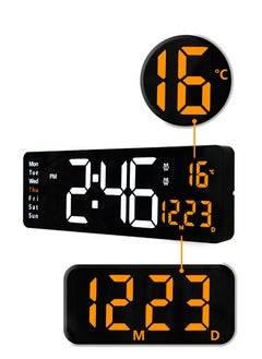 Digital Wall Clock,16 Inch Large Digital Wall Clock, Large Display with Remote Control,Automatic Brightness Digital Alarm Clock with Indoor Temperature,Date,Week - pzsku/Z717BD8BFE0F34382FC15Z/45/_/1708227132/1f853f99-578a-455b-ab67-c2a82dd5b22b