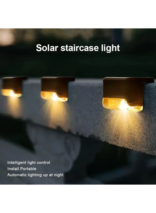 12Pcs Black Solar Step Lights Outdoor LED Deck Lights For Garden Path - Image 3