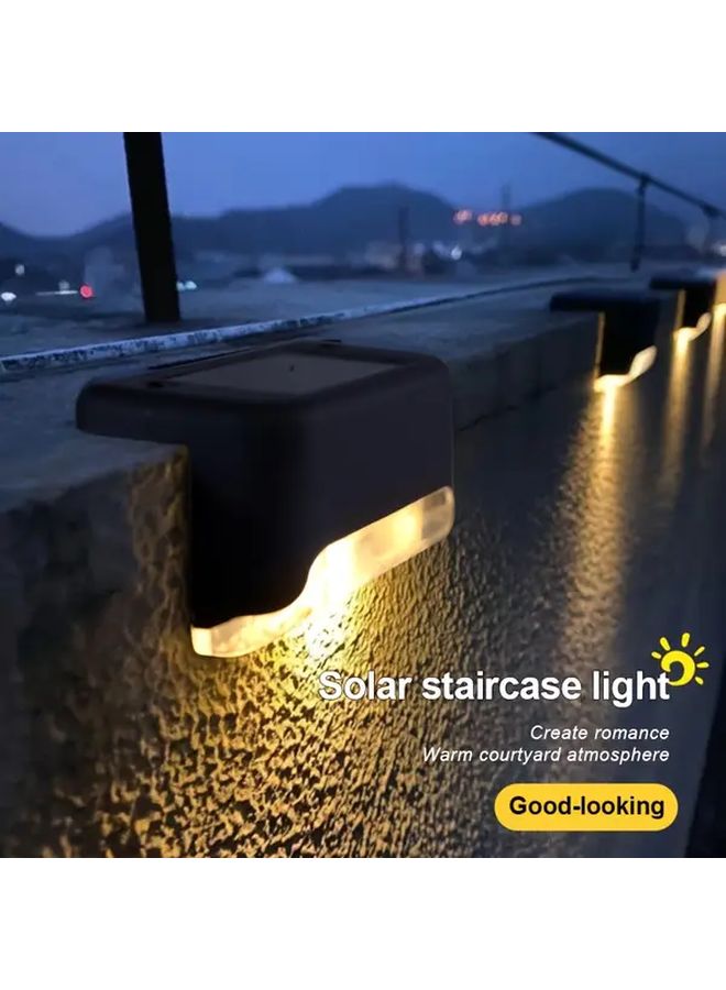 12Pcs Black Solar Step Lights Outdoor LED Deck Lights For Garden Path - Image 5