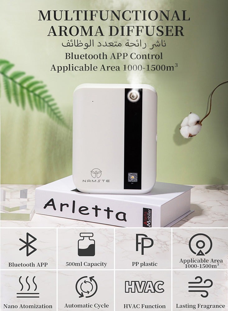 Namste Oil Diffusers Essential Oil Smart Scent Diffuser Machine (Black) - Image 5