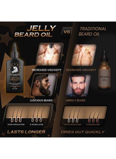 bossman Beard Oil Jelly (4Oz) - Beard Growth Softener, Moisturizer Lotion Gel With Natural Ingredients - Beard Growing Product (Stagecoach Scent)  - Image 2