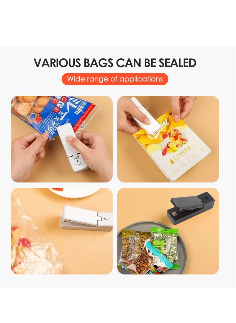 AROAQ Mini Bag Sealer, 2 in 1 Heat Seal and Cutter Mini Food Sealer, Portable Chargeable Heat Vacuum Sealers Plastic Sealer, Handheld Heat Sealer for Plastic Bags Food Storage0  - Image 3